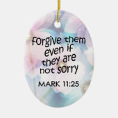 Vergeef hen keramisch ornament (Voorkant)