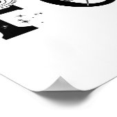 Vergeef inspirerend wordart Lotus maan spiritueel Poster (Hoek)