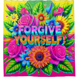 Vergeef jezelf douchegordijn