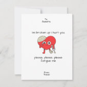 Vergeef me alsjeblieft mijn excuses Kaart (Voorkant)