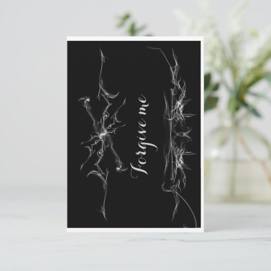 Vergeef me bedankkaart (Staand voorkant)