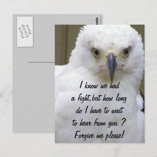 Vergeef me_ briefkaart (Voorkant / Achterkant)