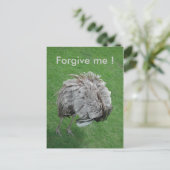 Vergeef me! briefkaart (Staand voorkant)