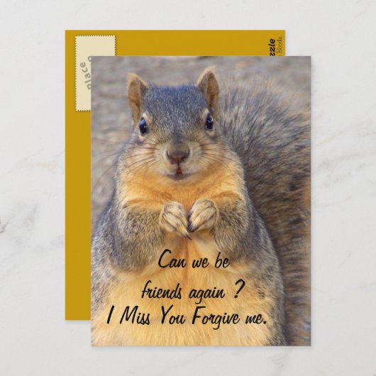 Vergeef me_ briefkaart (Voorkant / Achterkant)