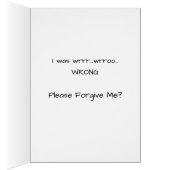 Vergeef me Doggie Cuteness Kaart (Binnen (Rechts))