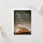 Vergeef me Lord Prayer Flat Wenskaart Kaart (Voorkant / Achterkant in situ)