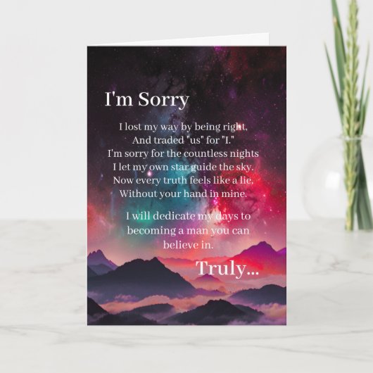 Vergeef Me Sorry Kaart (Voorkant)