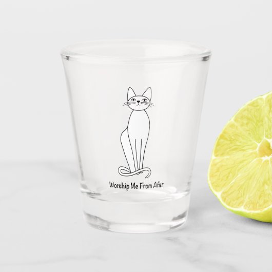 Vergeef me van veraf. shot glas (Voorkant)