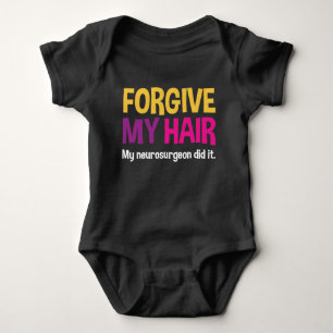 Vergeef mijn haar - Grappige Bodysuit voor Cranio