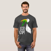 Vergeef nooit ooievaar en kikker t-shirt (Voorkant volledig)