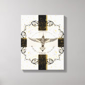 Vergeef ze TOCH inspirerend kolibrie Canvas Afdruk (Voorkant)