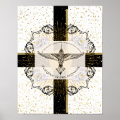 Vergeef ze TOCH inspirerend kolibrie Poster (Voorkant)