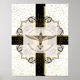 Vergeef ze TOCH inspirerend kolibrie Poster