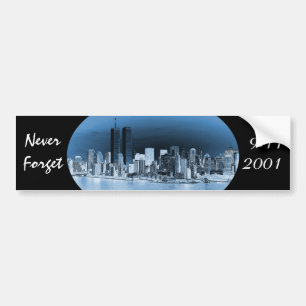 Vergeet 11 september nooit bumpersticker