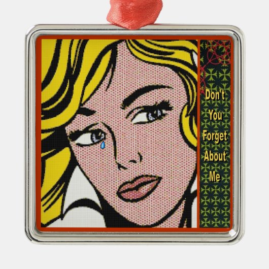 Vergeet 1 niet metalen ornament (Voorkant)