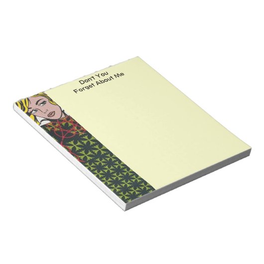 Vergeet 1 niet notitieblok (Schuin)