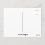 Vergeet 911 september nooit Memorabilia Briefkaart (Achterkant)