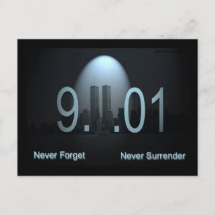 Vergeet 9/11 Briefkaart nooit