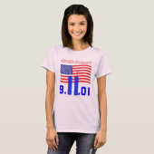 Vergeet 9/11 nooit t-shirt (Voorkant volledig)