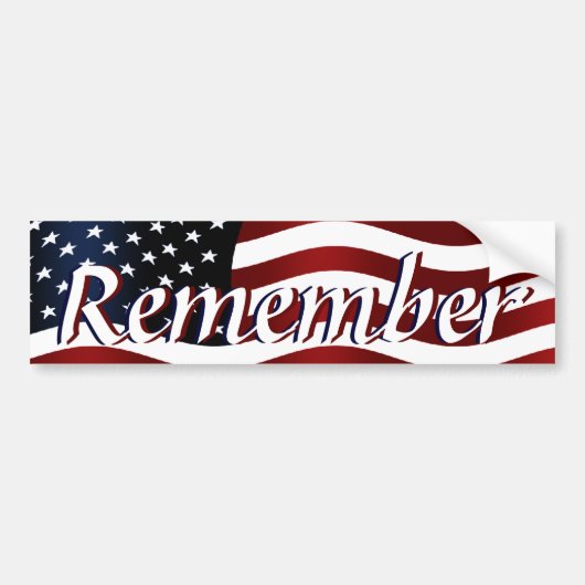 Vergeet Amerika niet Bumpersticker (Voorkant)