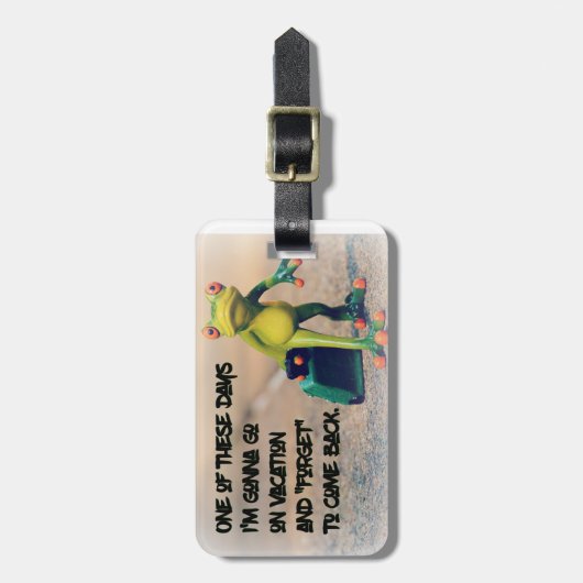 Vergeet Bagagelabel terug te komen (Voorkant verticaal)