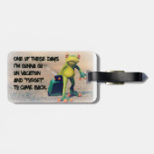 Vergeet Bagagelabel terug te komen (Achterkant horizontaal)