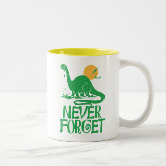 Vergeet Big Dot nooit Tweekleurige Koffiemok