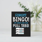 Vergeet Bingo Lucky Pull Tab Briefkaart (Staand voorkant)