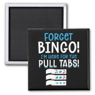 Vergeet Bingo Lucky Pull Tab Magneet