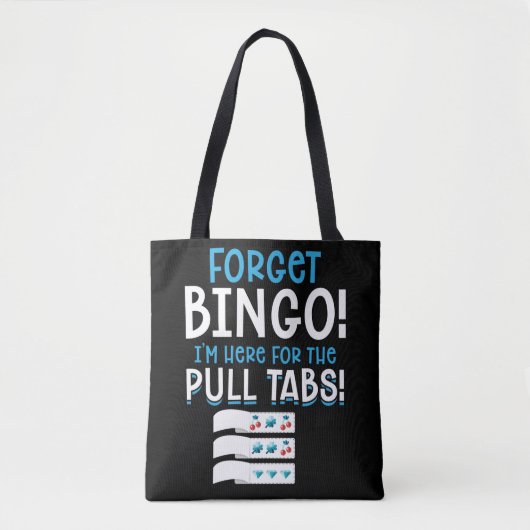 Vergeet Bingo Lucky Pull Tab Tote Bag (Voorkant)