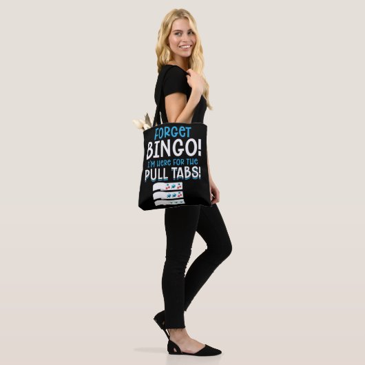 Vergeet Bingo Lucky Pull Tab Tote Bag (Op model)