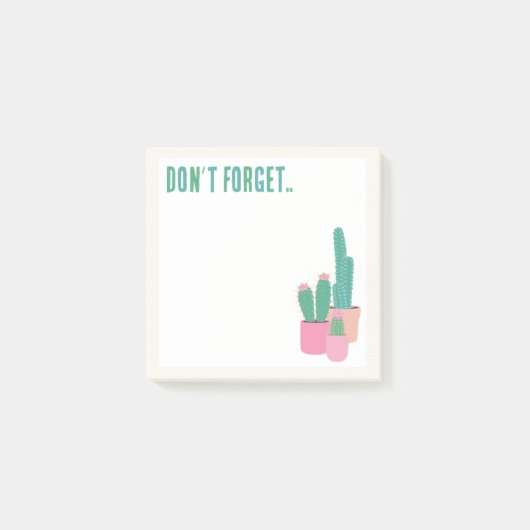 Vergeet Cactus Plant niet Post-it® Notes (Voorkant)