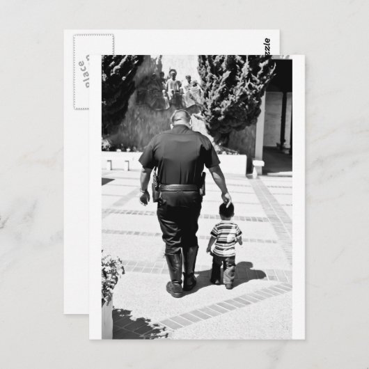 Vergeet Cops Care niet Briefkaart (Voorkant / Achterkant)