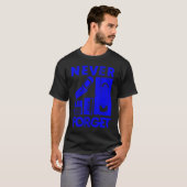 Vergeet de 90 diskette-flip-fones VHS nooit T-shirt (Voorkant volledig)