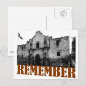 Vergeet de Alamo niet Briefkaart (Voorkant / Achterkant)