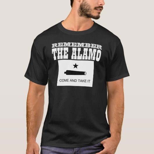 Vergeet de Alamo niet T-shirt (Voorkant)