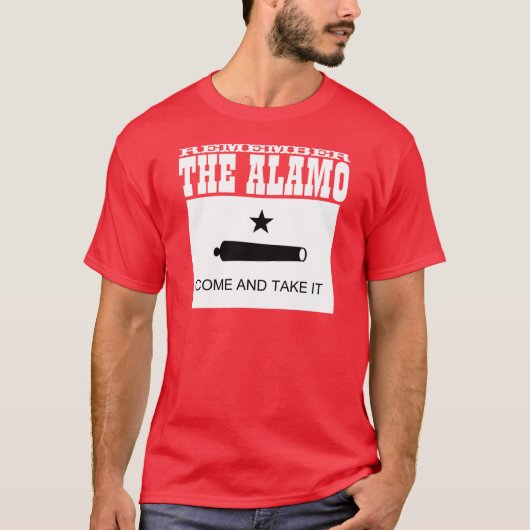 Vergeet de Alamo niet T-shirt (Voorkant)
