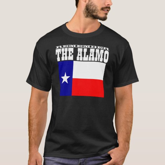 Vergeet de Alamo niet T-shirt (Voorkant)