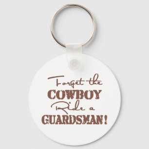 Vergeet de Cowboy Ride een Guardsman Sleutelhanger