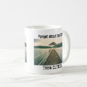 Vergeet de doos - denk buiten Mok  Dock (Voorkant rechts)