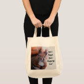 Vergeet de eekhoorn Canvas tas niet (Voorkant (product))