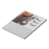 Vergeet de eekhoorn niet notitieblok (Linkerzijde)