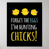 Vergeet de eicenbunny Easter Rabbit Bunny Poster (Voorkant)