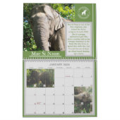 Vergeet de Elephant Foundation 2021-agenda nooit Kalender (Jan 2026)