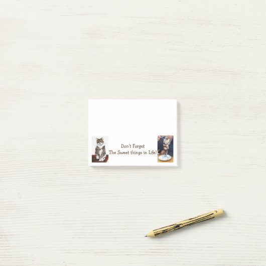 Vergeet de fototemplate niet post-it® notes (Op bureau)