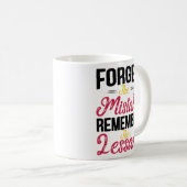 Vergeet de fout Onthoud de les Koffiemok (Voorkant rechts)