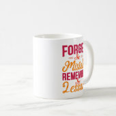 Vergeet de fout Onthoud de les Koffiemok (Voorkant rechts)