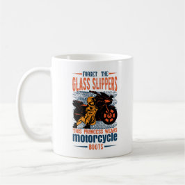 Vergeet de Glass Slipper Princess Motorcycle Boots Koffiemok
