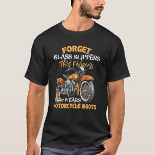 Vergeet de glazen dippers Deze prinses draagt Moto T-shirt
