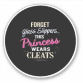 'Vergeet de glazen dippers... deze prinses draagt Sticker (Voorkant)